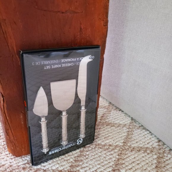 MASTERCLASS PREMIUM COLLECTION 3PC CHEESE KNIFES - Picture 1 of 3